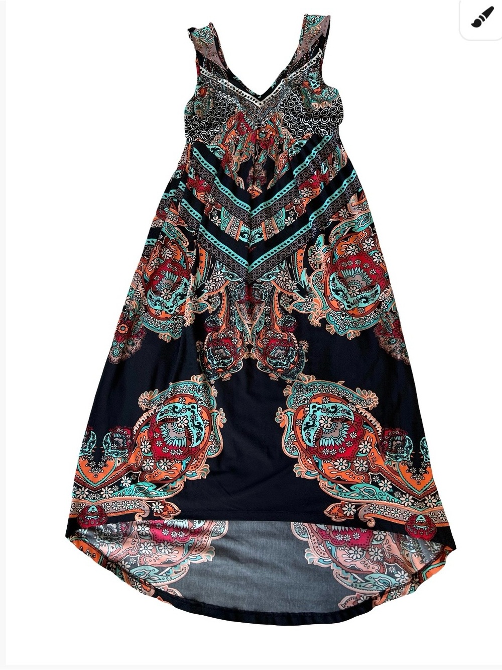 Beautiful One World High Low Maxi Dress Size M!